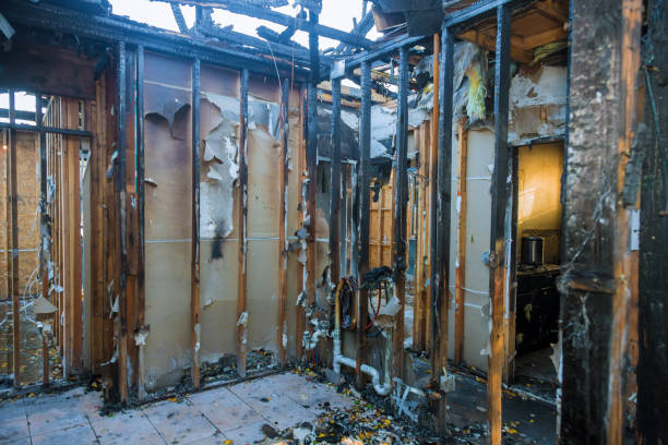 Professional Emergency Fire Cleanup technician working in Clanton, AL